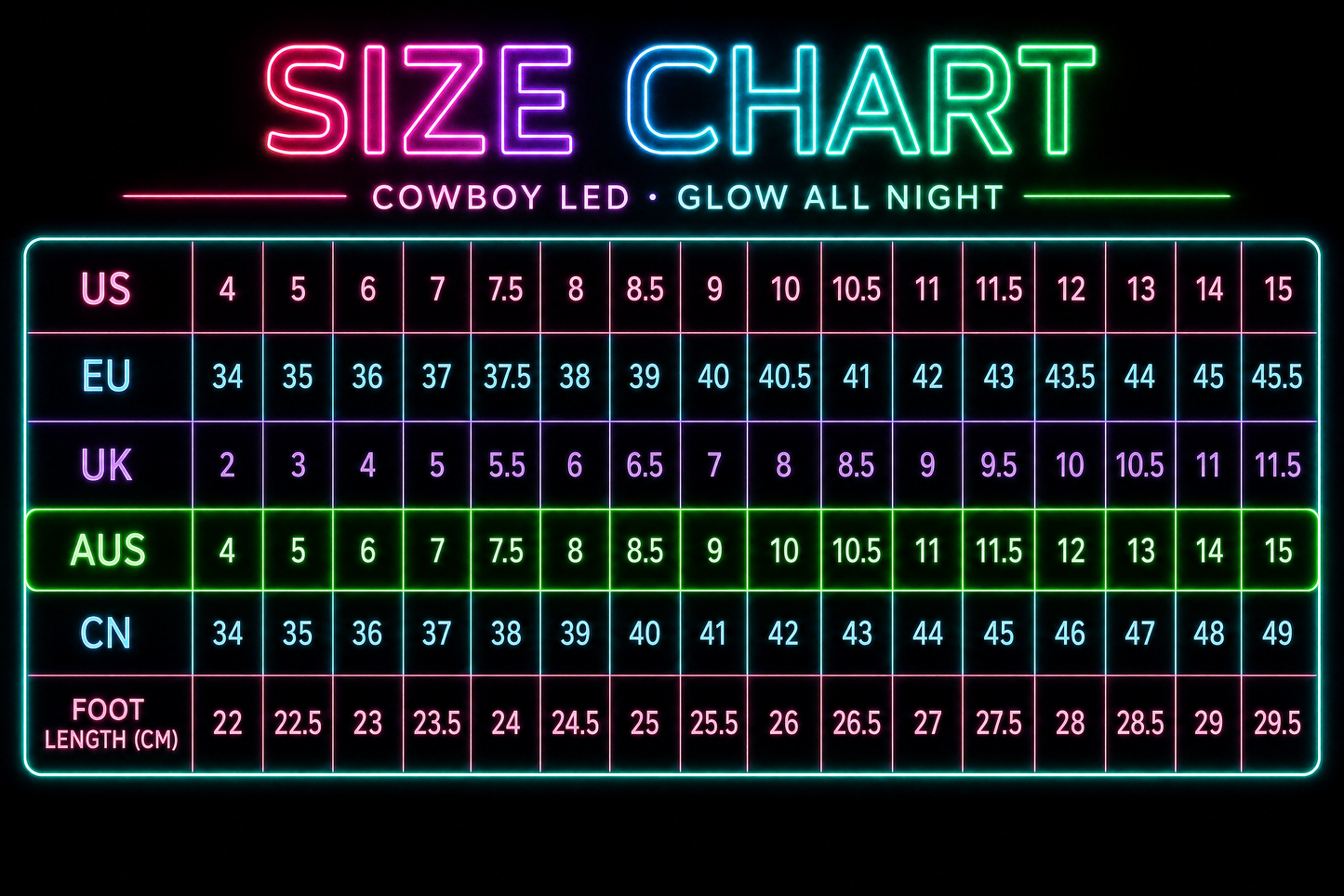 Cowboy LED boots